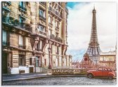 Dibond - Appartementen in Parijs - 40x30cm Foto op Aluminium (Met Ophangsysteem)