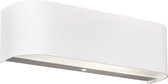 OSRAM - LED Wandlamp - Trinon Rianoda - 6W - Warm Wit 3000K - Rechthoek - Mat Wit - Aluminium