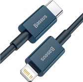 Baseus Superior Series USB-C naar Apple Lightning PD 20W 1 Meter Blauw