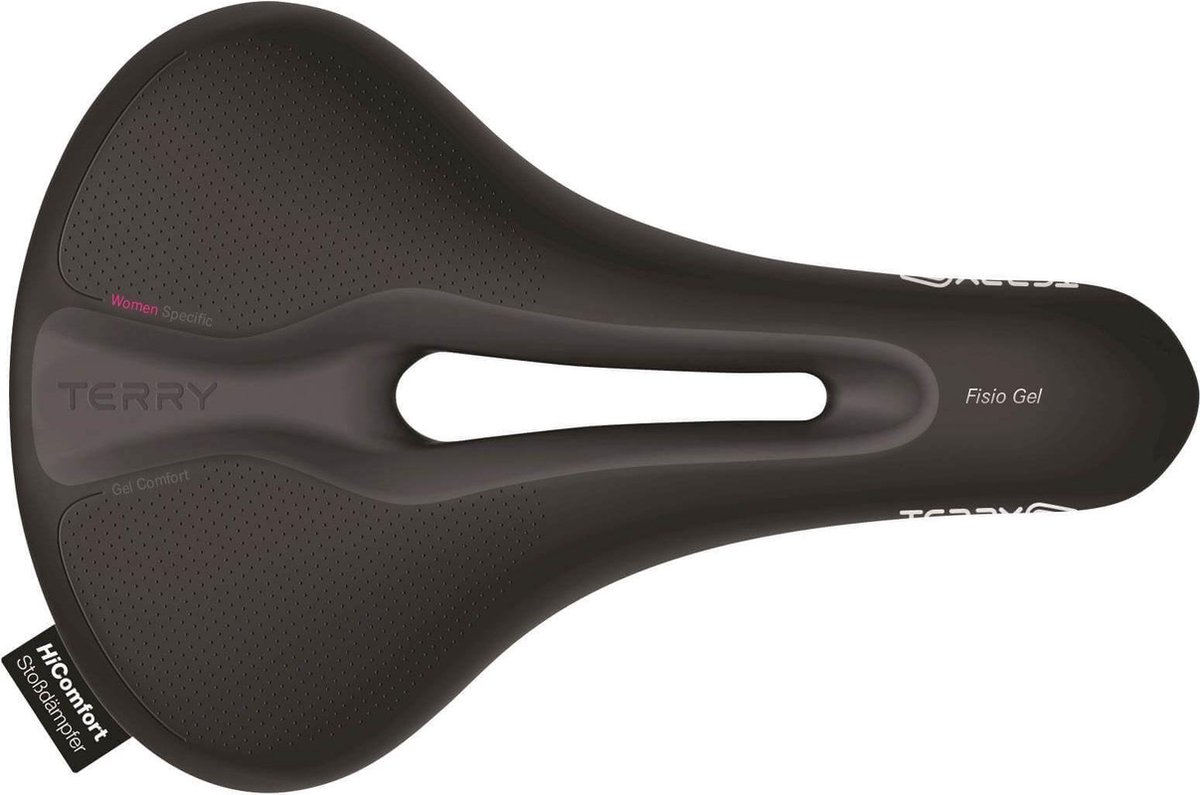 Terry zadel Fisio Flex gel dames zwart - ZDT262