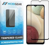 Mobigear Gehard Glas Ultra-Clear Screenprotector voor Samsung Galaxy A12 - Zwart