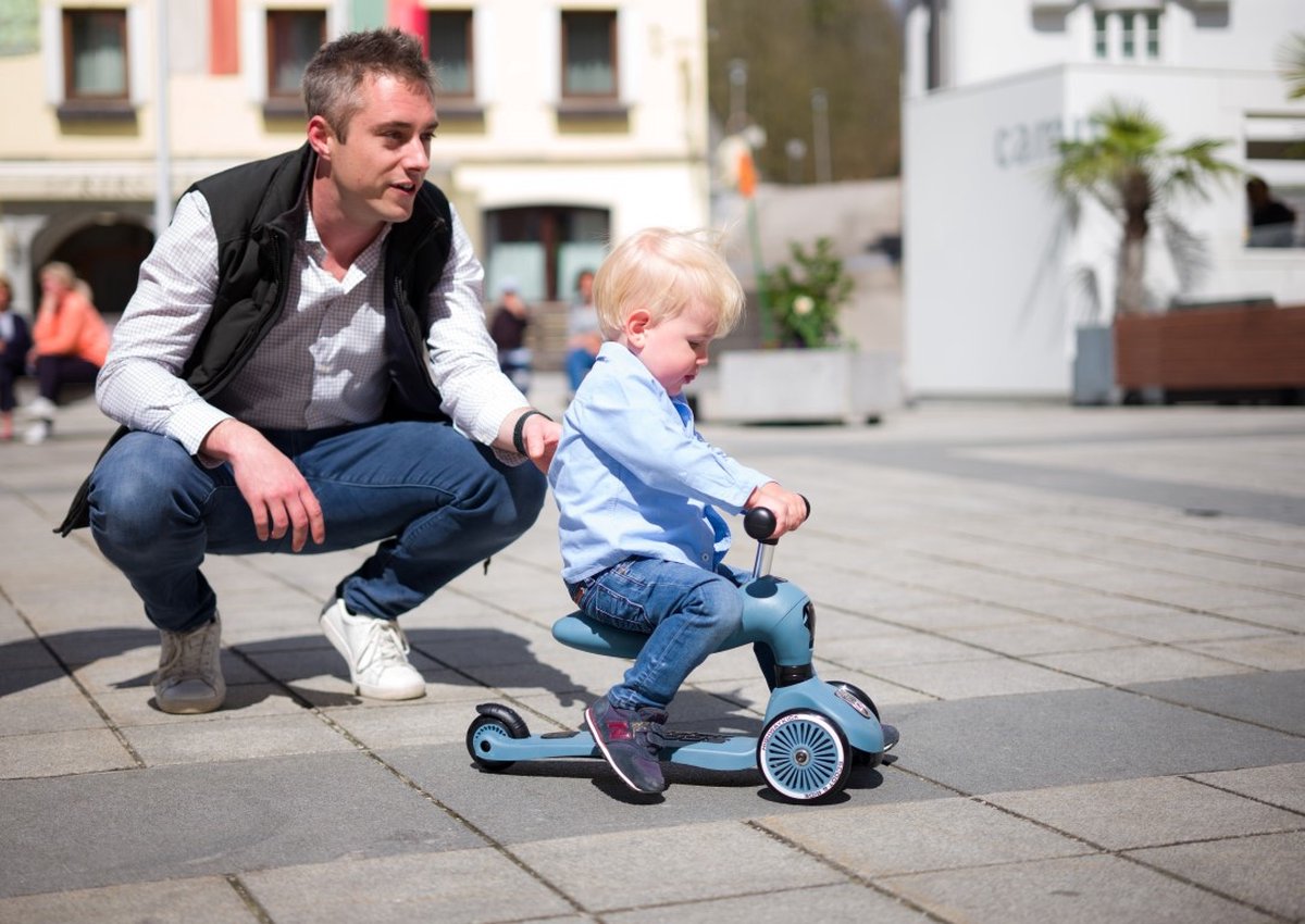 Scoot & Ride Highwaykick 1 – 2-in-1 Kinderstep – Loopfiets en Step in Één – Zonder Gereedschap Ombouwbaar – Veilig en Stabiel – Steel — afbeelding 15