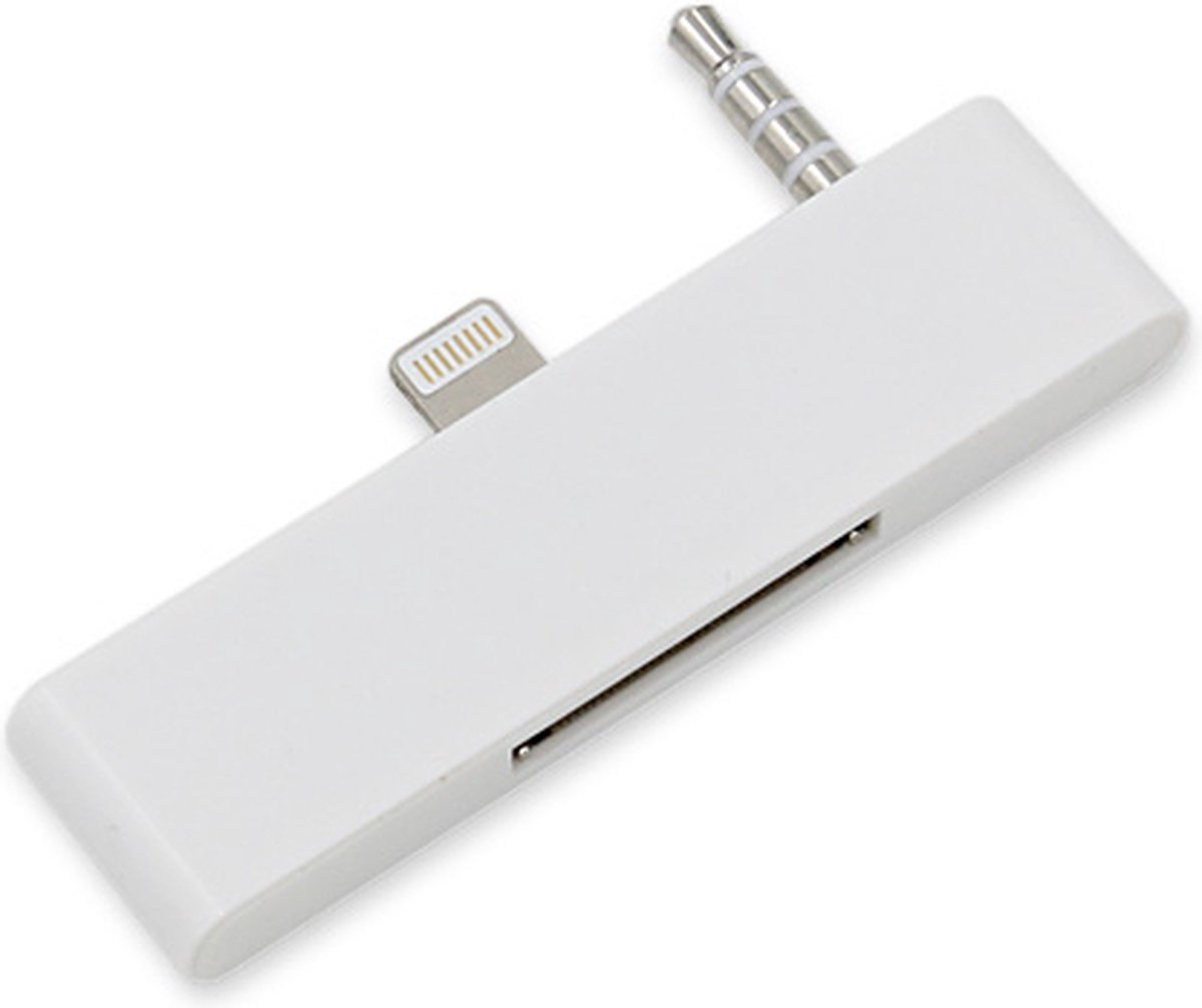 eforyou Lightning-compatibele naar 30-pin Adapter voor iPhone 6 & 6s – Met Audio – Wit