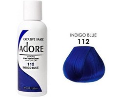 Adore Semi-Permanent Hair Color - Indigo Blue 112 118 Ml