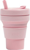Stojo - Biggie Cup - 470 ml - Herbruikbaar - Opvouwbaar - Roze