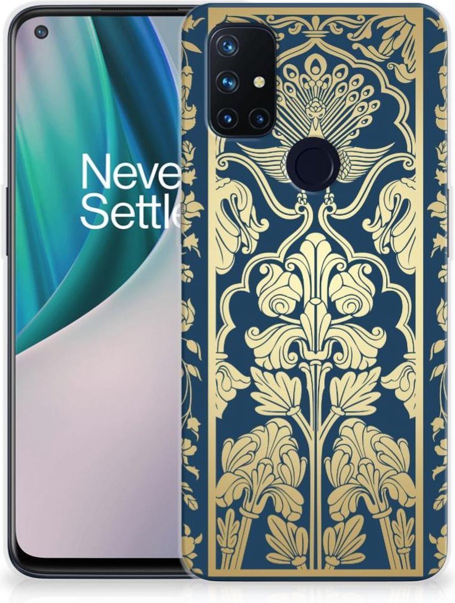 TPU Hoesje voor OnePlus Nord N10 5G TPU Case Beige Flowers