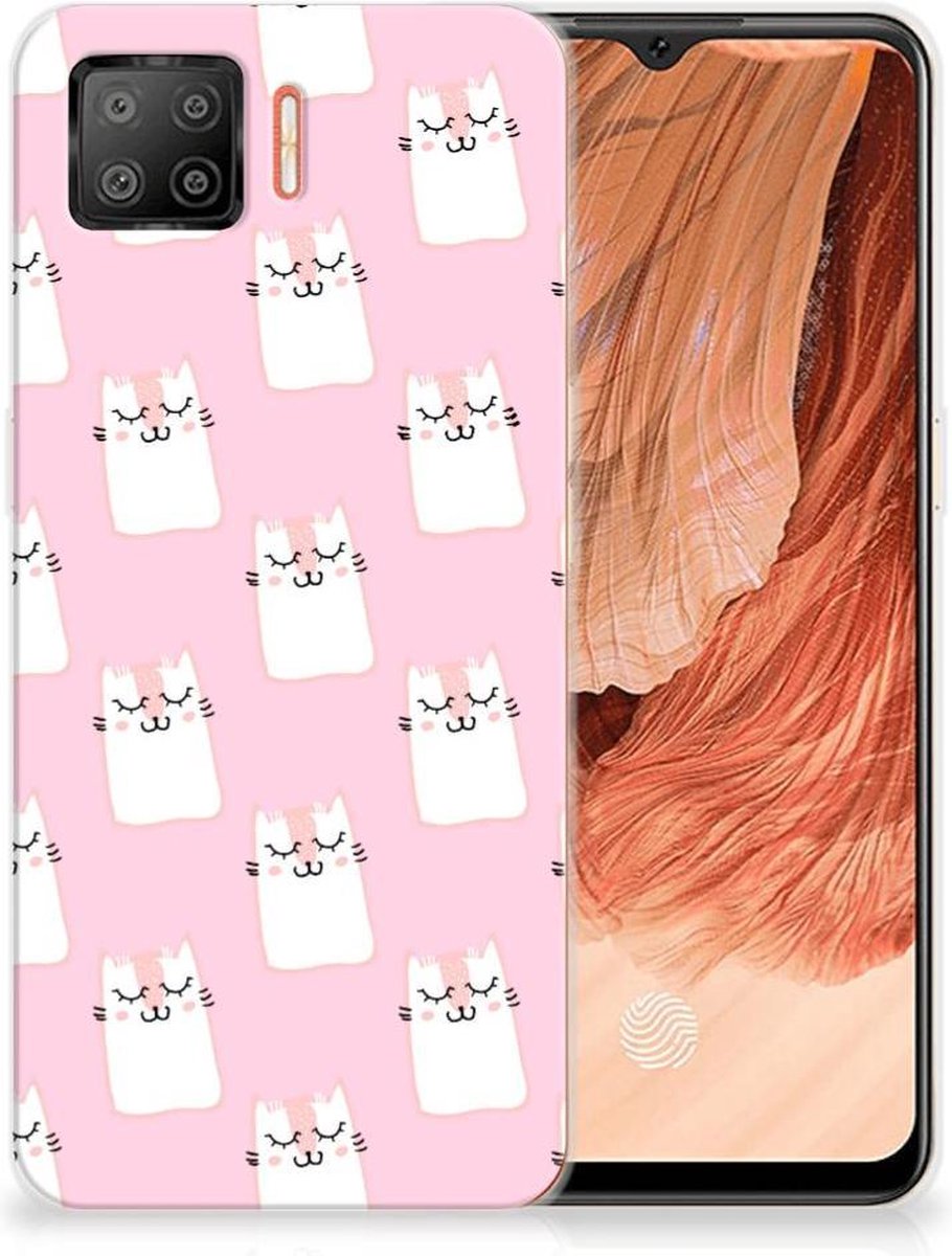OPPO A73 4G TPU Hoesje Sleeping Cats