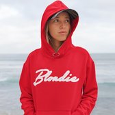 Blondie & Brownie Premium Red Hoodie (Blondie - Maat XS) | BFF Koppel Sweater | Best Friends Forever