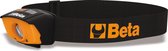 Beta LED Hoofdlamp - 120/65 lumen - AAN/UIT sensor - 215 gram - Oranje/zwart