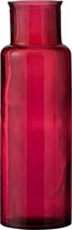 J-Line Vaas Cilinder Glas Roze 14.5x14.5x44.5