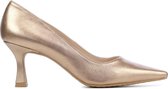 Lodi Pumps / Stiletto Dames / Damesschoenen - Leer - Blokhak hoogte 7 cm - Jona - Rose goud - Maat 38