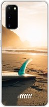 Samsung Galaxy S20 Hoesje Transparant TPU Case - Sunset Surf #ffffff