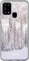 Samsung Galaxy M31 Hoesje Transparant TPU Case - Snowy #ffffff