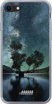 6F hoesje - geschikt voor iPhone 8 - Transparant TPU Case - Space Tree #ffffff