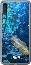 Samsung Galaxy A11 Hoesje Transparant TPU Case - Coral Reef #ffffff
