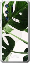 Huawei P40 Pro+ Hoesje Transparant TPU Case - Tropical Plants #ffffff