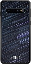 Samsung Galaxy S10 Hoesje TPU Case - Moving Stars #ffffff