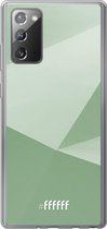 Samsung Galaxy Note 20 Hoesje Transparant TPU Case - Fresh Geometric #ffffff