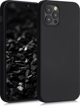kwmobile telefoonhoesje voor Apple iPhone 12 / 12 Pro - Hoesje voor smartphone - Back cover in mat zwart