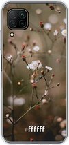 Huawei P40 Lite Hoesje Transparant TPU Case - Flower Buds #ffffff
