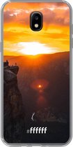 Samsung Galaxy J5 (2017) Hoesje Transparant TPU Case - Rock Formation Sunset #ffffff