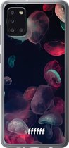 Samsung Galaxy A31 Hoesje Transparant TPU Case - Jellyfish Bloom #ffffff
