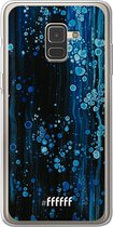 Samsung Galaxy A8 (2018) Hoesje Transparant TPU Case - Bubbling Blues #ffffff
