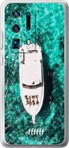 Huawei P40 Pro+ Hoesje Transparant TPU Case - Yacht Life #ffffff
