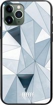 iPhone 11 Pro Hoesje TPU Case - Mirrored Polygon #ffffff