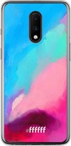 OnePlus 7 Hoesje Transparant TPU Case - Abstract Hues #ffffff