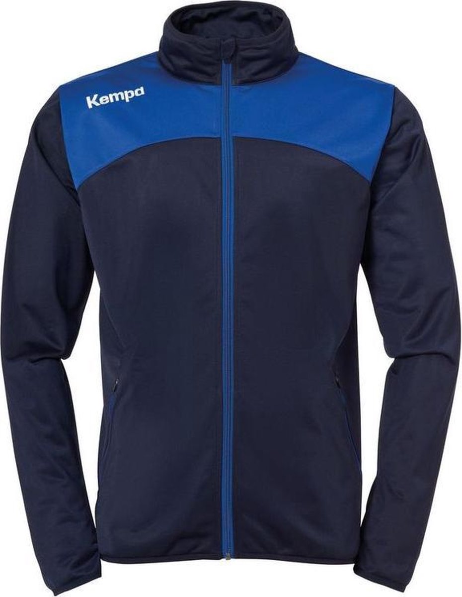 930x1200.jpg Kempa Emotion 2.0 Polyesterjack Kind Marine Blauw-Royal Blauw Maat 140 - Afbeelding 1