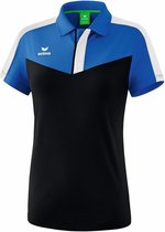 Erima Squad Polo Dames New Royal-Zwart-Wit Maat 42