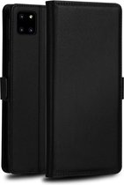 Voor Galaxy A81 / Note 10 Lite DZGOGO MILO-serie TPU + PU horizontale flip lederen hoes met houder & kaartsleuf & portemonnee (zwart)