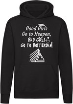 Good Girls Go to Heaven Bad Girls Go to Rotterdam Hoodie | 010 | Zuid Holland | feyenoord |  sweater | trui | unisex | capuchon