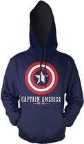 Marvel Captain America Hoodie/trui -XL- Logo Blauw