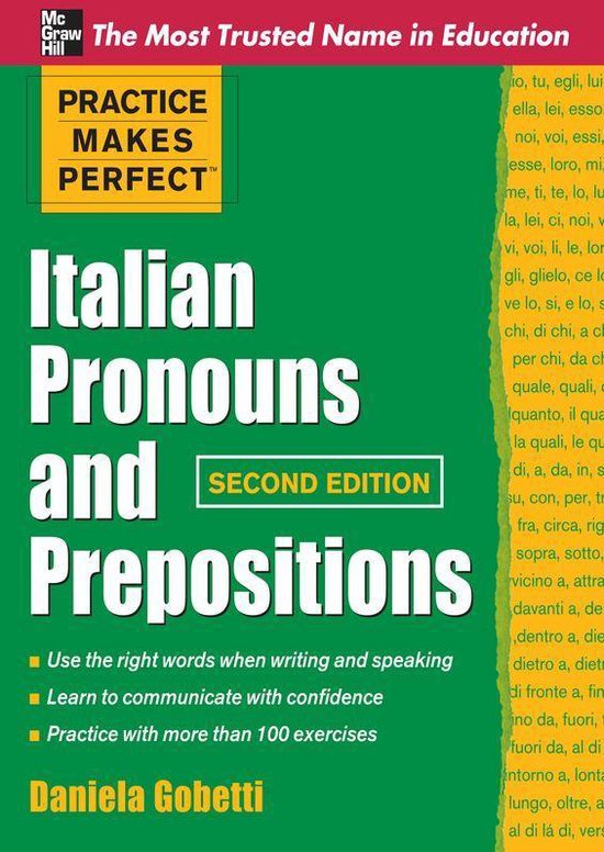 Practice Makes Perfect Italian Pronouns and Prepositions, Se ... - cover