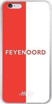6F hoesje - geschikt voor iPhone 6s Plus -  Transparant TPU Case - Feyenoord - met opdruk #ffffff