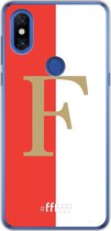 6F hoesje - geschikt voor Xiaomi Mi Mix 3 -  Transparant TPU Case - Feyenoord - F #ffffff