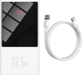 Baseus Super 22.5W Powerbank 10.000mAh met Fast Charge Wit