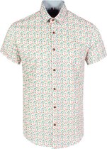 Shirt Shortsleeve 33930 White/meadow Green 506