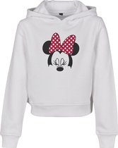 Disney Mickey Mouse Kinder hoodie/trui -Kids 146- Minnie Mouse Bow Cropped Wit