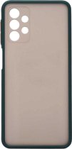 Shop4 - Samsung Galaxy A32 5G Hoesje - Bumper Back Case Donker Groen