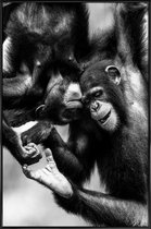 JUNIQE - Poster in kunststof lijst Natural Affection -30x45 /Wit &