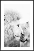 JUNIQE - Poster in kunststof lijst A Softer Side -20x30 /Grijs & Wit