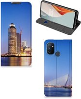 Hoesje OnePlus Nord N100 Telefoonhoesje Tekst Erasmusbrug Rotterdam