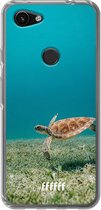 6F hoesje - geschikt voor Google Pixel 3a -  Transparant TPU Case - Turtle #ffffff