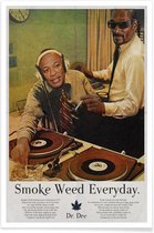 JUNIQE - Poster Smoke Weed Every Day - Snoop Dogg -60x90 /Bruin &