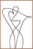 JUNIQE - Poster met kunststof lijst San Remo -13x18 /Wit & Zwart