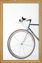 JUNIQE - Poster met houten lijst Ride my Bike -20x30 /Grijs & Wit