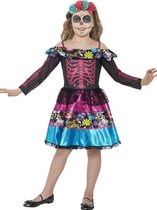 Day of the Dead Sweetheart Kostuum - Halloween verkleedkleding - maat 116-128